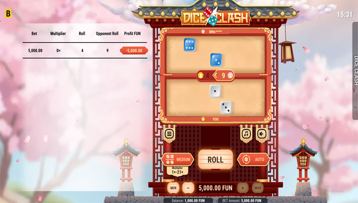 สล็อต Dice Clash