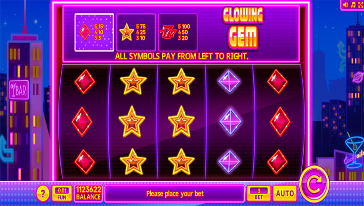 สล็อต Glowing Gem