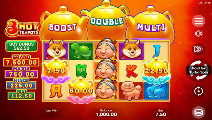 สล็อต 3 Hot Teapots